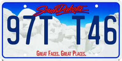 SD license plate 97TT46