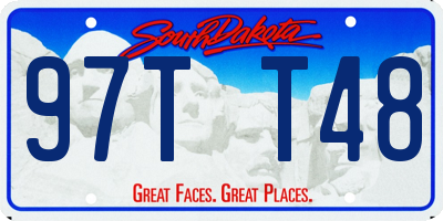 SD license plate 97TT48