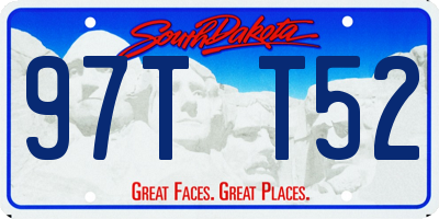 SD license plate 97TT52