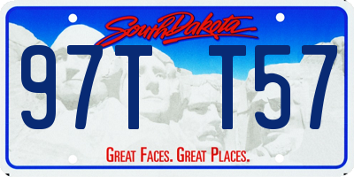 SD license plate 97TT57