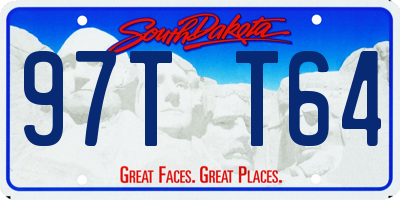 SD license plate 97TT64