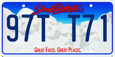 SD license plate 97TT71