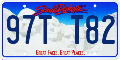 SD license plate 97TT82