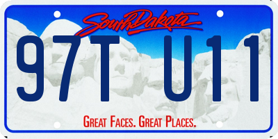 SD license plate 97TU11