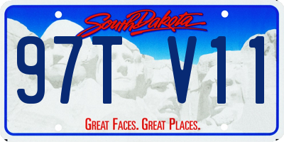 SD license plate 97TV11