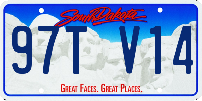 SD license plate 97TV14