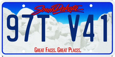 SD license plate 97TV41