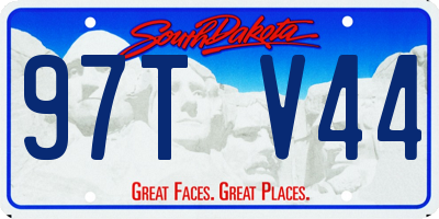 SD license plate 97TV44