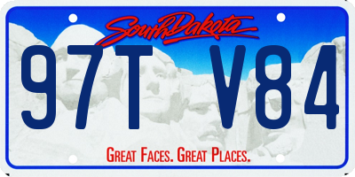 SD license plate 97TV84