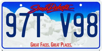 SD license plate 97TV98