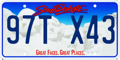 SD license plate 97TX43