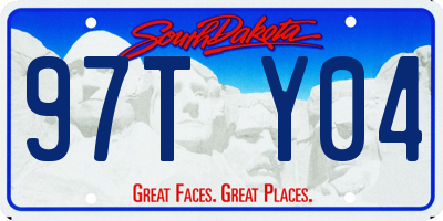 SD license plate 97TY04