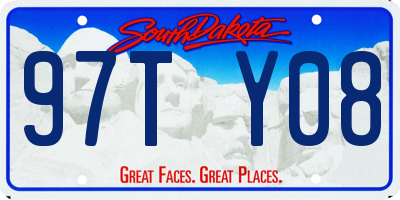 SD license plate 97TY08