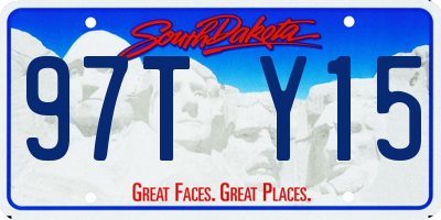 SD license plate 97TY15