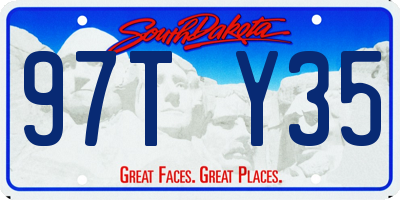 SD license plate 97TY35