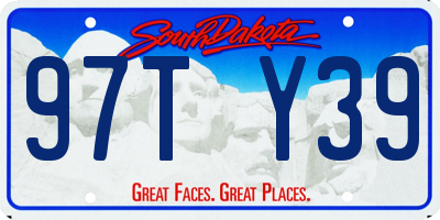 SD license plate 97TY39
