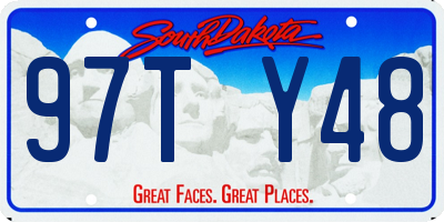 SD license plate 97TY48