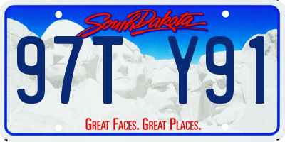 SD license plate 97TY91