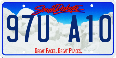 SD license plate 97UA10