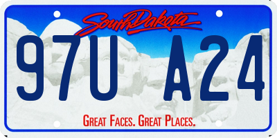 SD license plate 97UA24