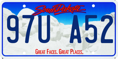 SD license plate 97UA52