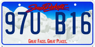 SD license plate 97UB16