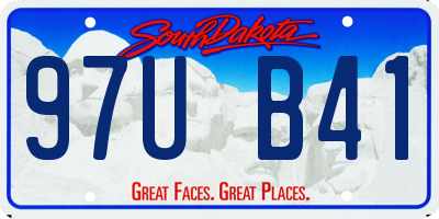 SD license plate 97UB41