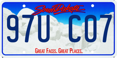 SD license plate 97UC07
