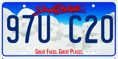 SD license plate 97UC20