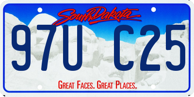 SD license plate 97UC25