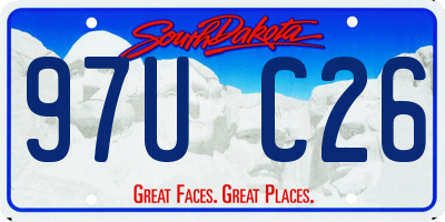 SD license plate 97UC26