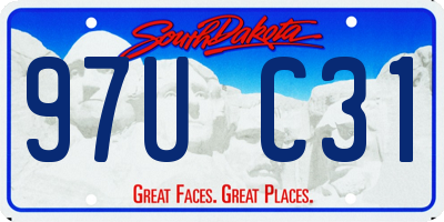 SD license plate 97UC31