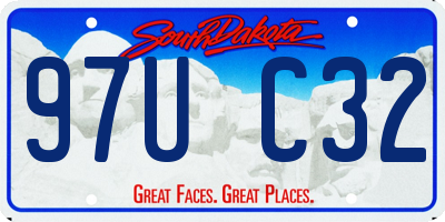 SD license plate 97UC32