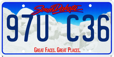 SD license plate 97UC36