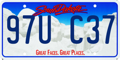 SD license plate 97UC37
