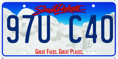 SD license plate 97UC40