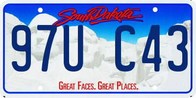 SD license plate 97UC43