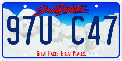 SD license plate 97UC47