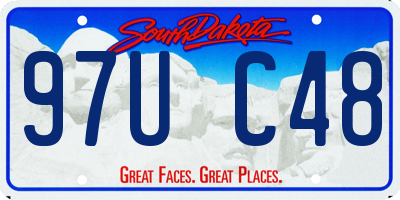 SD license plate 97UC48