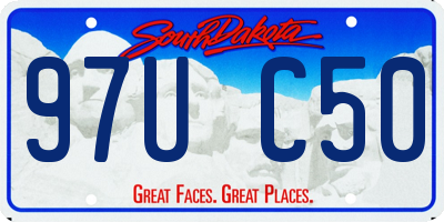SD license plate 97UC50