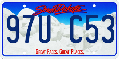 SD license plate 97UC53
