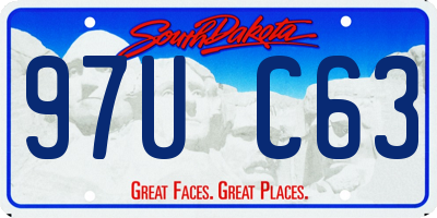SD license plate 97UC63