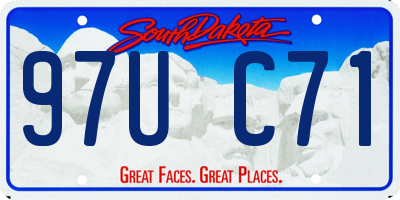 SD license plate 97UC71