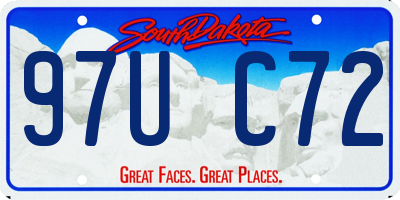 SD license plate 97UC72