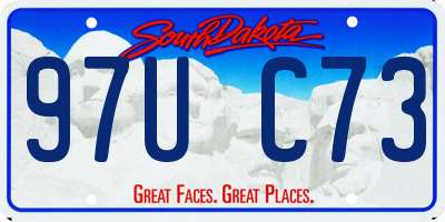 SD license plate 97UC73