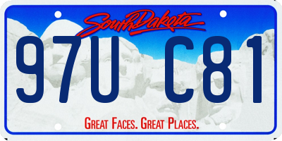SD license plate 97UC81