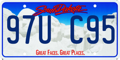 SD license plate 97UC95
