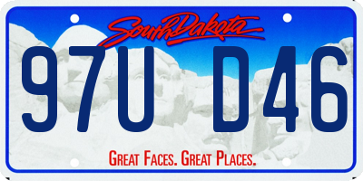 SD license plate 97UD46