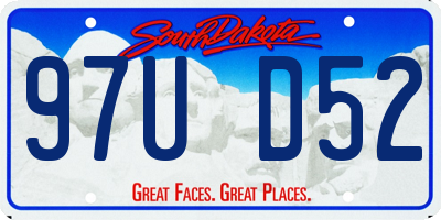 SD license plate 97UD52