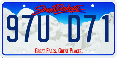 SD license plate 97UD71